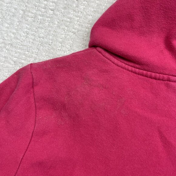 Retro Y2K Oakley Women's Full Zip Hoodie Pink Big Graphic Size XS Stained, read* - Picture 15 of 16